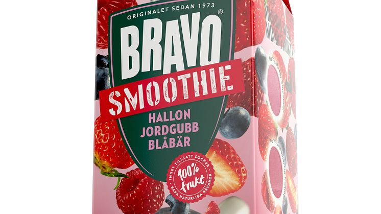 Bravo Smoothie - Hallon/Jordgubb/Blåbär
