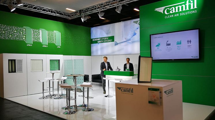 Messestart auf der FILTECH 2019 - Camfil in Halle 11.1, Stand B17