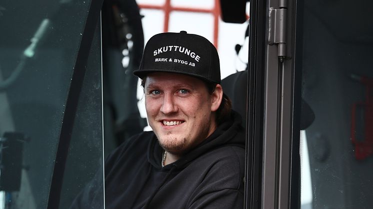 Andreas Olsson, maskinförare Skuttunge Mark & Bygg AB