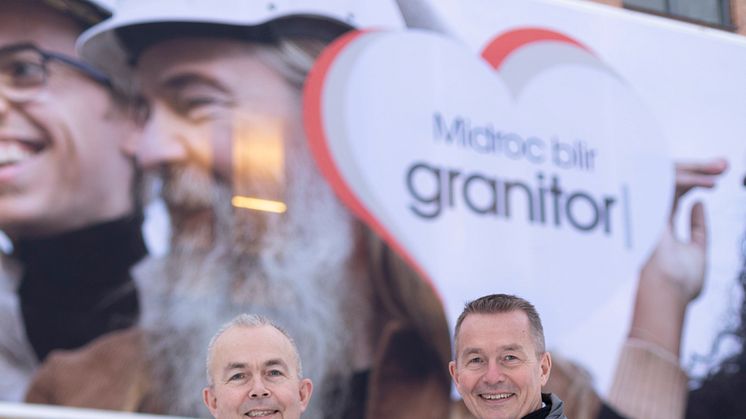 Christer Wikström, styrelseordförande Granitor och Roger Wikström, koncernchef Granitor