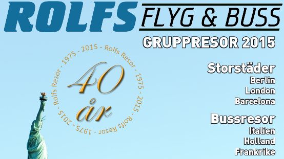 Rolfs Flyg & Buss släpper Sveriges största gruppresekatalog