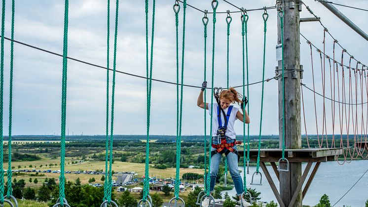 Panoramablick im Kletterpark am Markkleeberger See - Foto: Kletterpark Markkleeberg