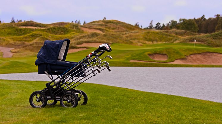 KiddyKaddy - Gör om barnvagnen till en rullande golfbag