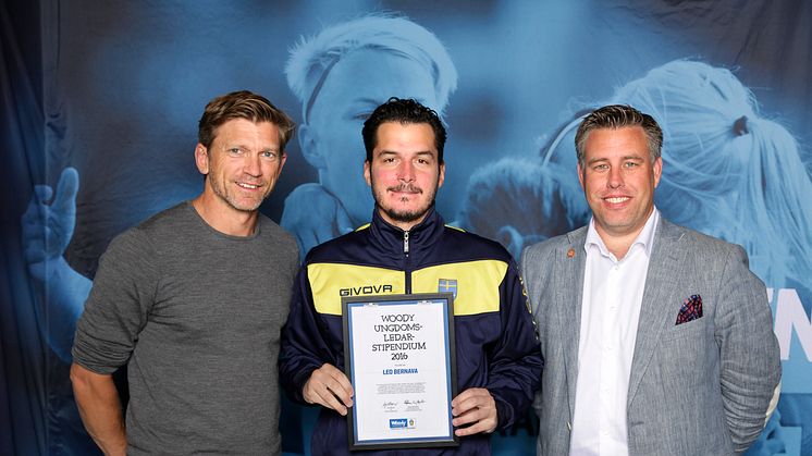 Leo Bernava, Nya Södertälje KFF. Här tillsammans med Jesper Blomqvist och Mikael Tykesson.