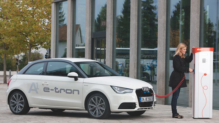 Pilotprojekt med Audi A1 e-tron startar upp i München