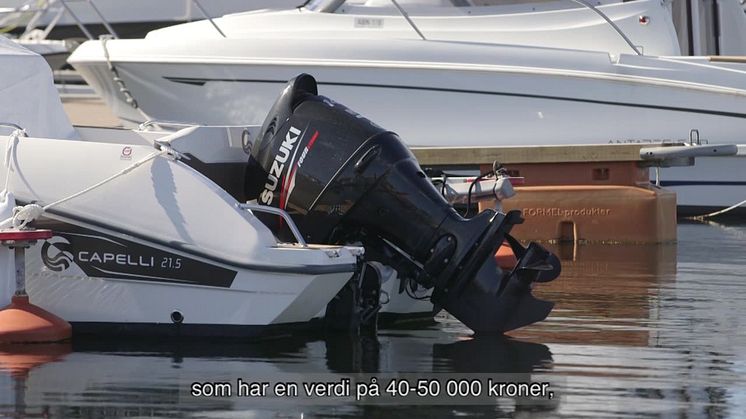 Stjeler båtmotorer fra norsk båthavner
