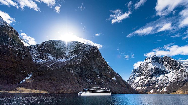 Den 8.mai kan de bli med på ein eksklusiv pressetur med det nye, utsleppsfrie og heil-elektriske fartøyet "Future of The Fjords"