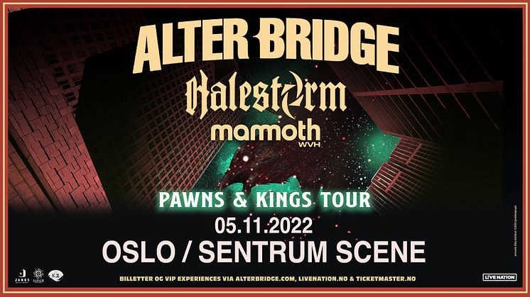 ALTER BRIDGE INNTAR SENTRUM SCENE!