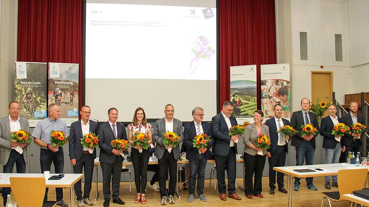 Neu gewählter Vorstand des Tourismusverbandes Erzgebirge e.V. (Foto: TVE)