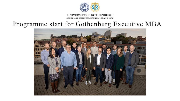 Programme start for Gothenburg Executive MBA 2021–2023!