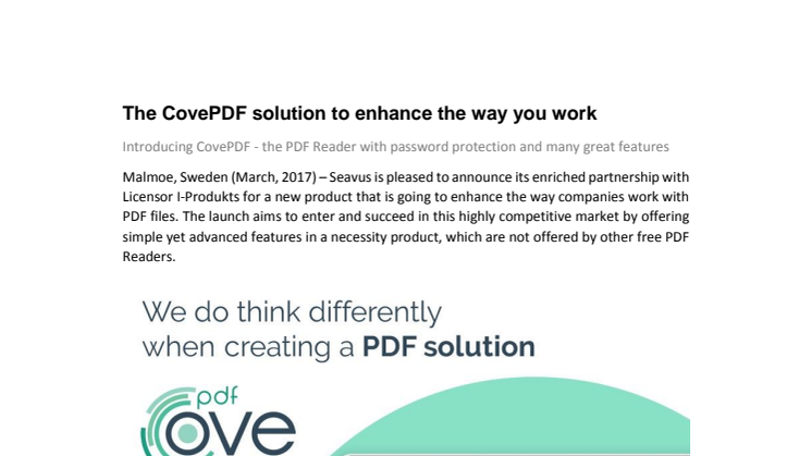The CovePDF solution to enhance the way you work