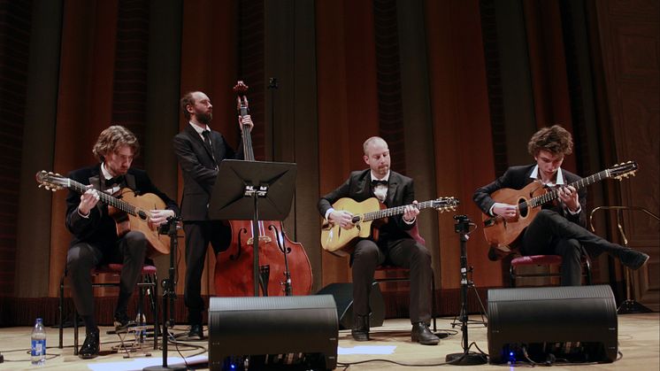 Gitarrfest för Django Reinhardt-älskare med Gustav Lundgren trio