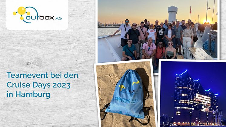 Das Team der outbox AG bei den Cruise Days 2023 in Hamburg