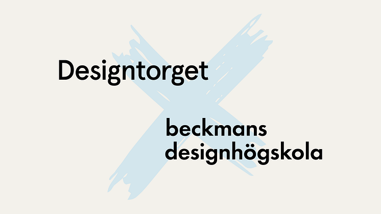 Årets designsamarbete mellan Designtorget och Beckmans Designhögskola