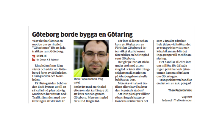 Göteborg borde bygga en Götaring