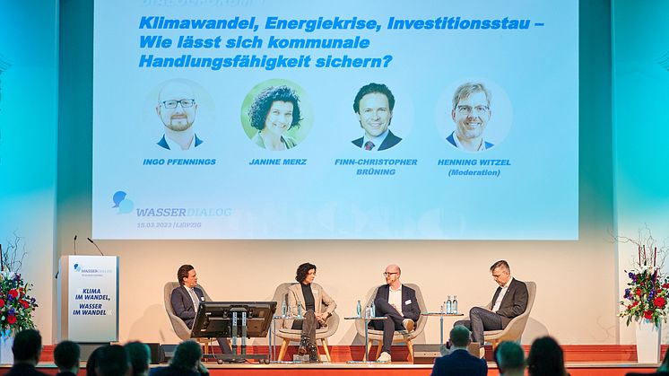 Mit spannenden Diskussionen über kommunale Handlungsfähigkeit in Zeiten des Klimawandels ist am Mittwochnachmittag (15. März) in Leipzig der 6. WasserDialog zu Ende gegangen - ein Forum für den Austausch zwischen Wasserwirtschaft und Kommunen