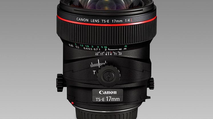 Canon lägger till två nya objektiv i serien med objektiv som har lutning och förskjutning