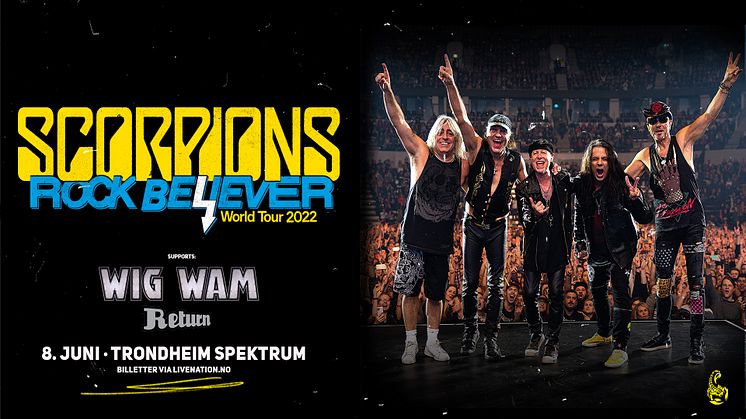 WIG WAM OG RETURN VARMER OPP FOR SCORPIONS I TRONDHEIM!