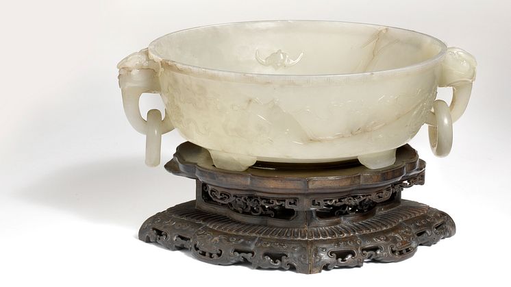 Chinese mutton fat jade bowl 
