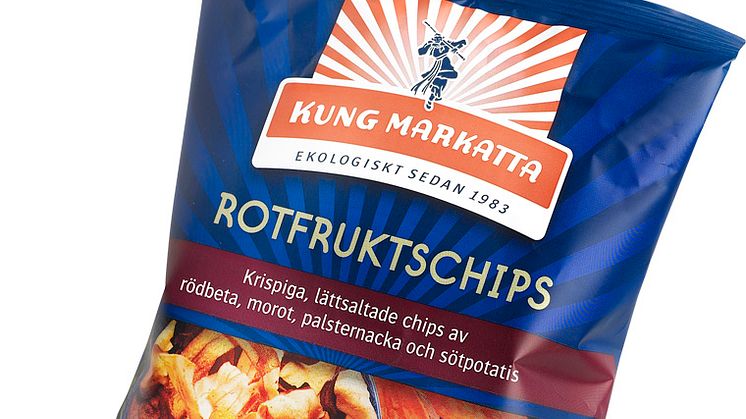 Kung Markatta relanserar ekologiska Rotfruktschips!