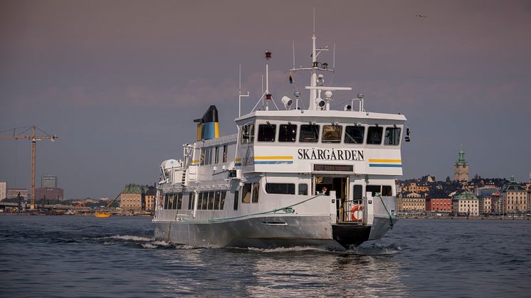 På väg ut i skärgården. 