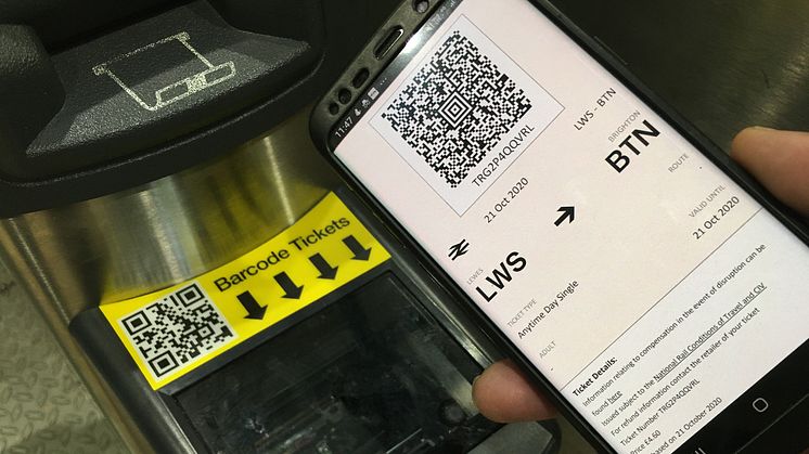 E-tickets open gates with new barcode readers