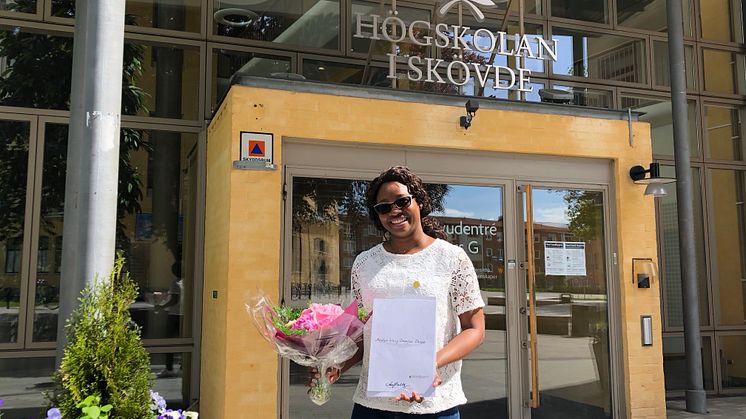 Lizzy Okogie från Nigeria är Högskolan i Skövdes Global Swede 2020.