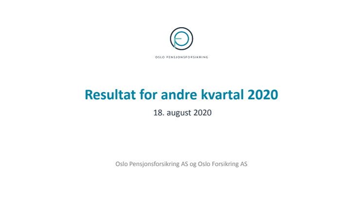 OPF resultatpresentasjon Q2 2020