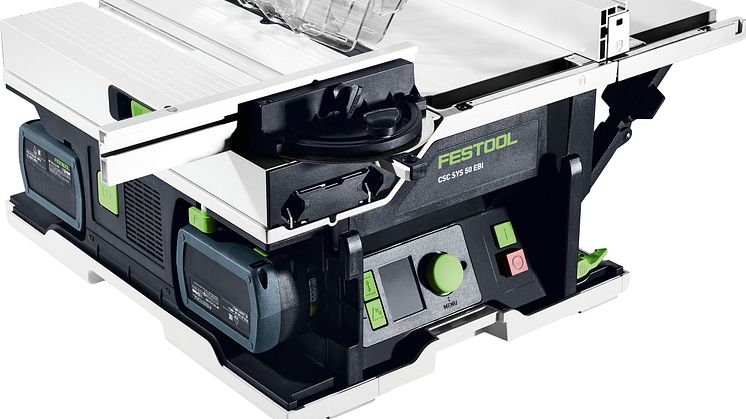 Festools CSC SYS 50 bordsav er lige så præcis som stationært værktøj, og forudbestillingerne strømmer ind. Foto: Festool.