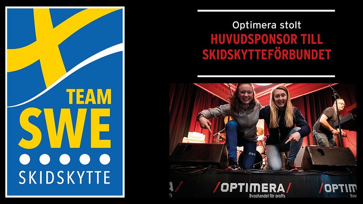 Optimera Bygghandel ny huvudsponsor till Skidskytteförbundet