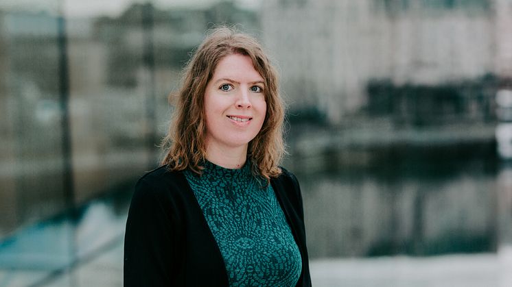 Stine Sørlie, nesteleder i Norsk Komponistforening. Foto. Renate Madsen, 2019.