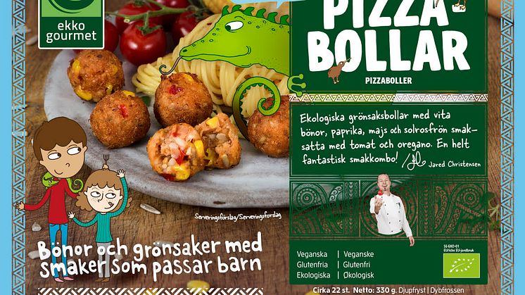 Nu släpper Ekko Gourmet mumsiga och vegetariska pizzabollar för hela familjen! 