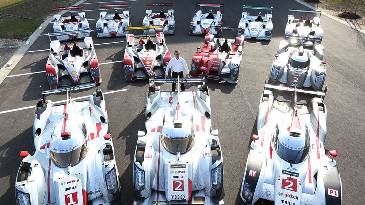 Audis 13 Le Mans vindere samlet for første gang