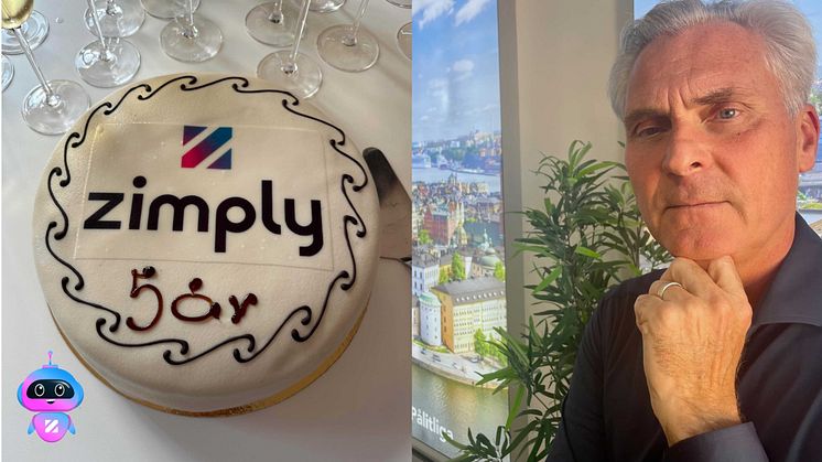Fred Alpsten, CEO på Zimply jubilerar och reflekterar över Zimplys första fem spännande år.