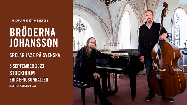 Jens och Anders Johansson tolkar pappa Jans klassiker "Jazz på svenska" på turné i höst