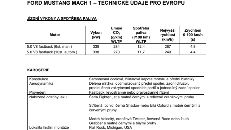 Technické specifikace Ford Mustang Mach 1 2021.pdf