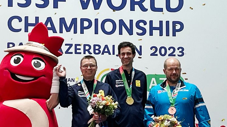 Jesper Nyberg världsmästare i viltmålskytte 50m blandade lopp och Emil Martinsson tog hem VM-silvret. 