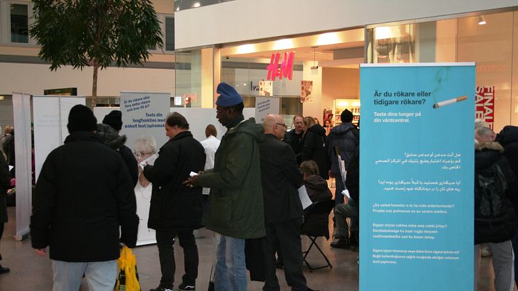 Över 170 personer KOL-testade i Skärholmen 