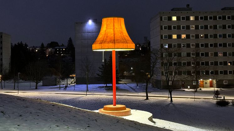 Lampa på Haugenstua. Foto: Eyvind J. Schumacher, Oslo Kommune