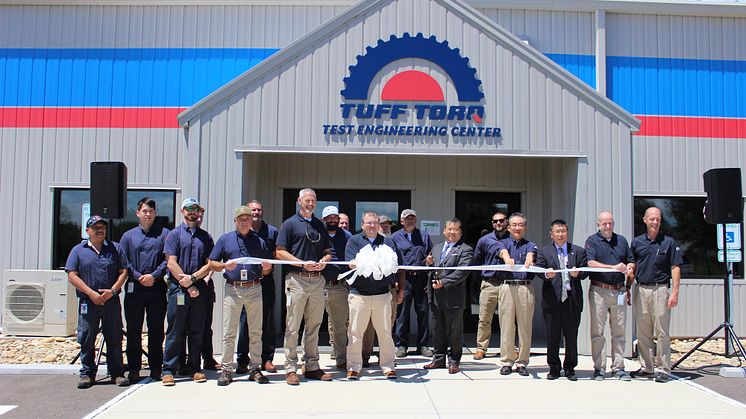 Tuff Torq staff and management celebrate the opening of the Tuff Torq Test Engineering Center.