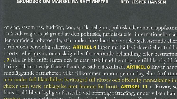 Sensus om mänskliga rättigheter och främlingsfientlighet på Bok och Bibliotek