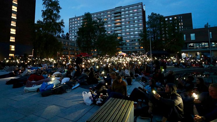 Det kan bli stadionstemning når Freddy Mercury-hyllesten "Bohemian Rhapsody" vises under åpen himmel på Kringsjå Studentby lørdag 24. august.