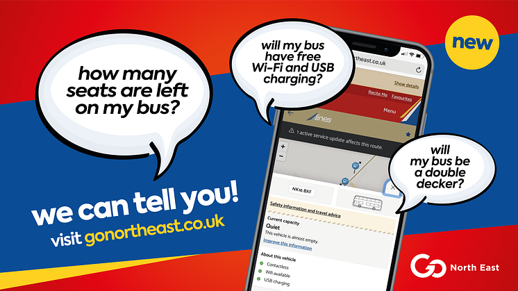 Go North East launches innovative features to help with social distancing on board its buses