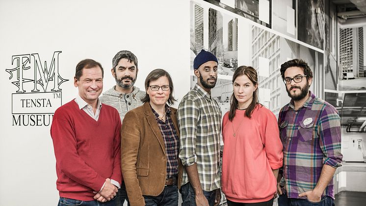 Tensta textpris jury: Björn Linnell, Rouzbeh Djalaie, Lena Andersson, Meron Mangasha, Emily Fahlén och Tal Lewinsky