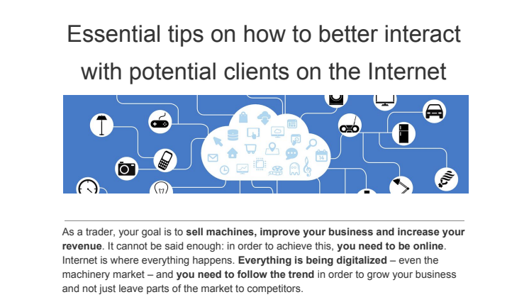 Essential tips on how to better interact with potential clients on the Internet