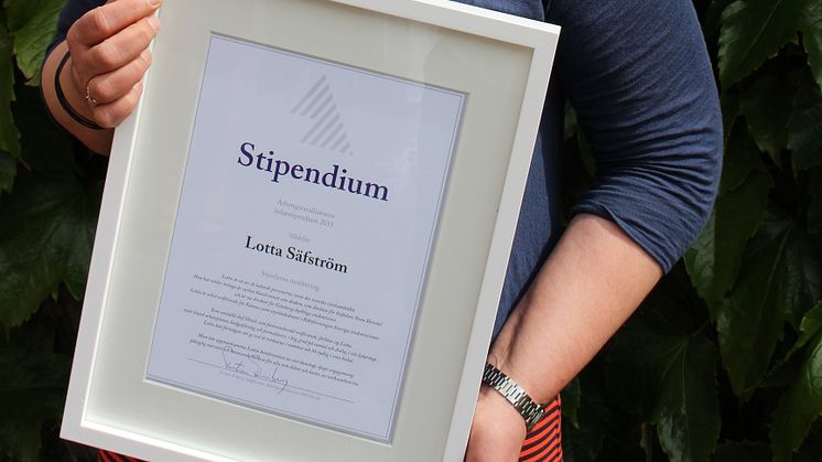 Lotta Säfström är årets ledarstipendiat 2015