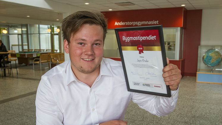 Stolta Bygmastipendiater på Anderstorpsgymnasiet