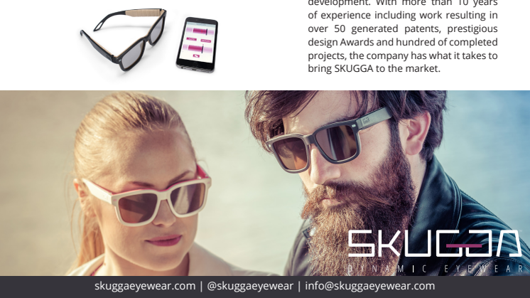 Svenska smarta solglasögon med dynamisk mörkeranpassning är utvalda att ställa ut på stor teknikmässa i Dublin