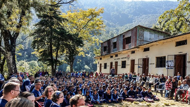 Eröffnung des Medical Camp der AGAPE Mission e.V in Bareth, einem Dorf in Nordindien. (Bildquelle: privat)