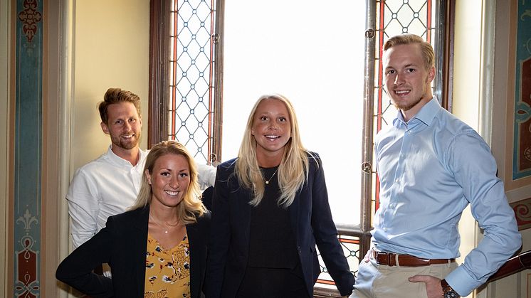 Från vänster: Gustaf Englund, Stina Andersson, Sara Gagner, Andreas Wilsson